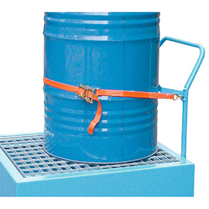 Zurrgurt zur Fixierung des Fasses für Stahl-Auffangwannen, fahrbar