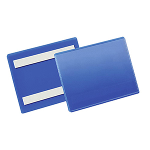 Selbstklebende Kennzeichnungstasche, A6 quer, BxH innen 148x105 mm, Farbe dunkelblau, VE 50 Stück