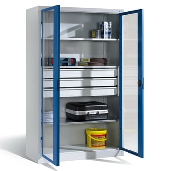 C+P Großraum Werkzeugschrank mit Sichtfenstertüren