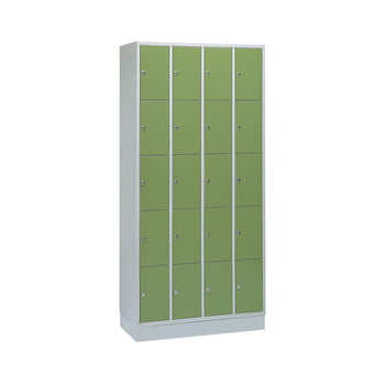 Fächerschrank, Breite 90 cm, Höhe 195 cm, Tiefe 48 cm, 20 Fächer