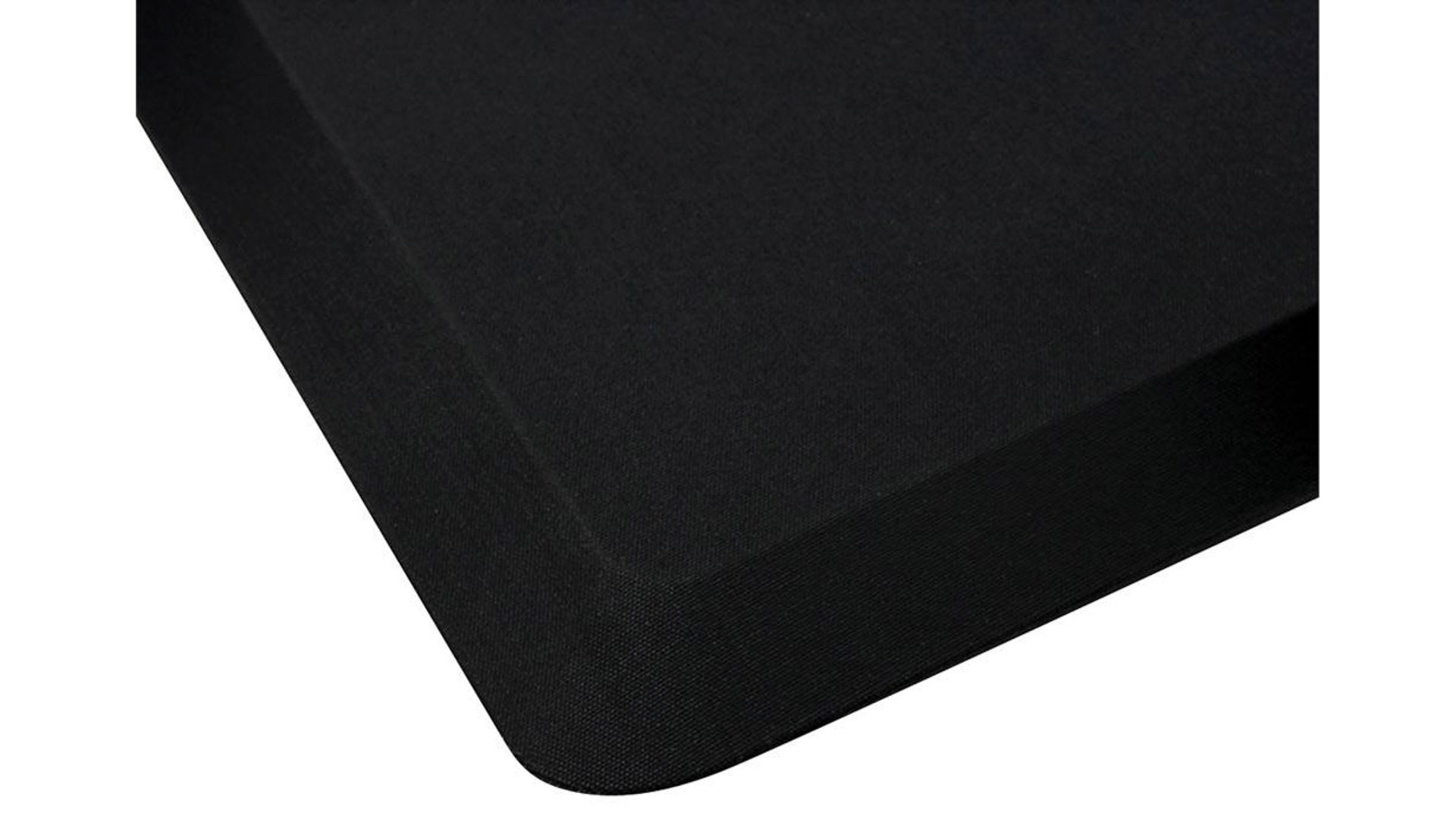 Arbeitsplatzmatte, Anti-Ermüdungsmatte für Sitz-/Steharbeitsplätze, BxT 1000x500 mm, PU mit Polyesterüberzug, anti-mikrobiell, schwarz