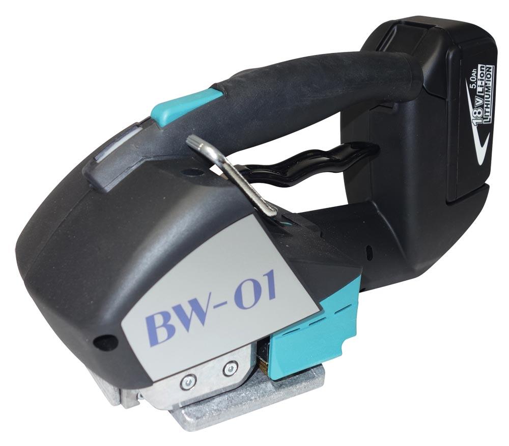 Akku-Umreifungsgerät, Einsteiger, LxBxH 290x140x165 mm, 2200 N, Li-Ion-Akku 18 V/5,0 Ah, für 12-16 mm Bandbreiten, PP/PET