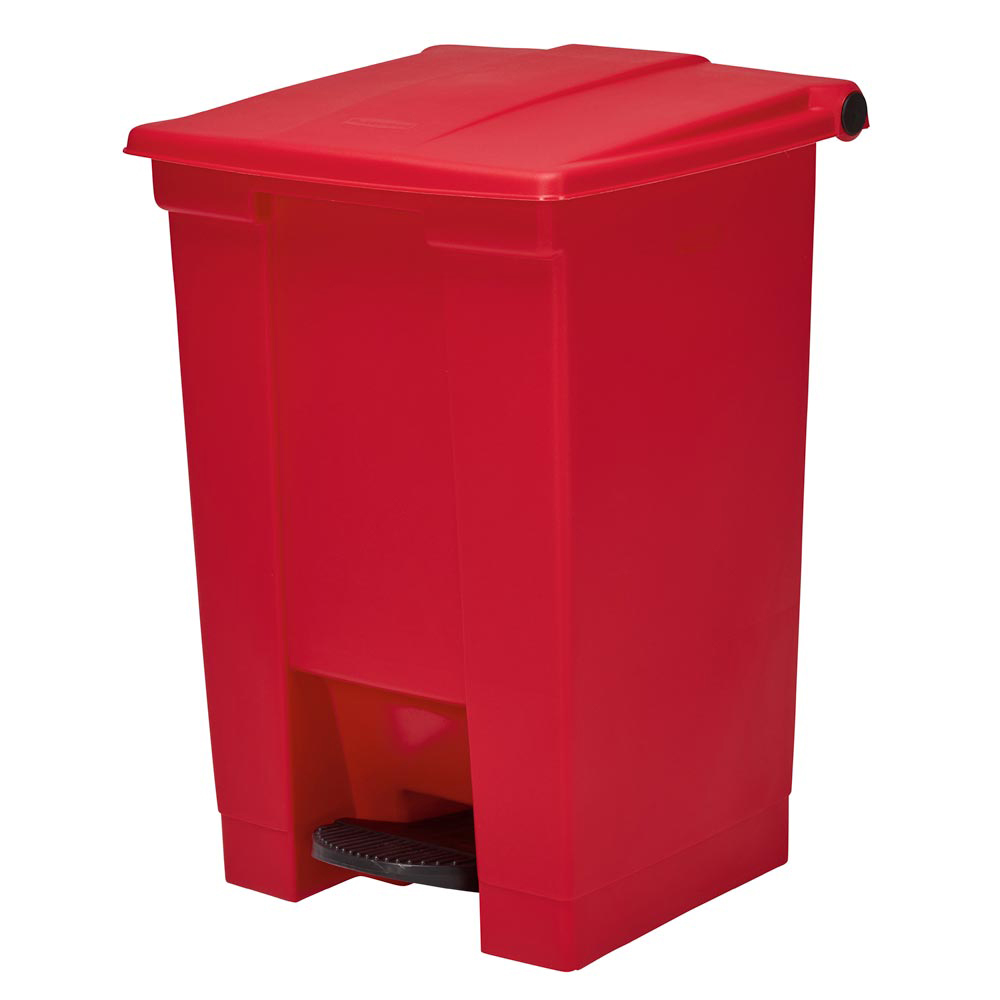 Abfallsammler aus Polyethylen robust und rostfrei Volumen 68 Liter Farbe rot