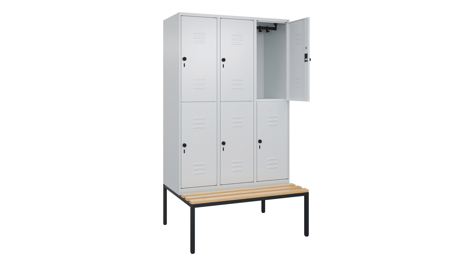 Fächerschrank, Breite 120 cm, Höhe 212 cm, Tiefe 50 cm,  Fächer