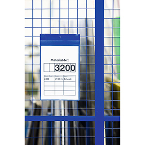 Neodym-Magnettasche A4 hoch, BxH 210x297 mm, starke Haftkraft durch zwei Neodym-Stark-Magnete, VE 10 Stück Mindestabnahme 2 VE