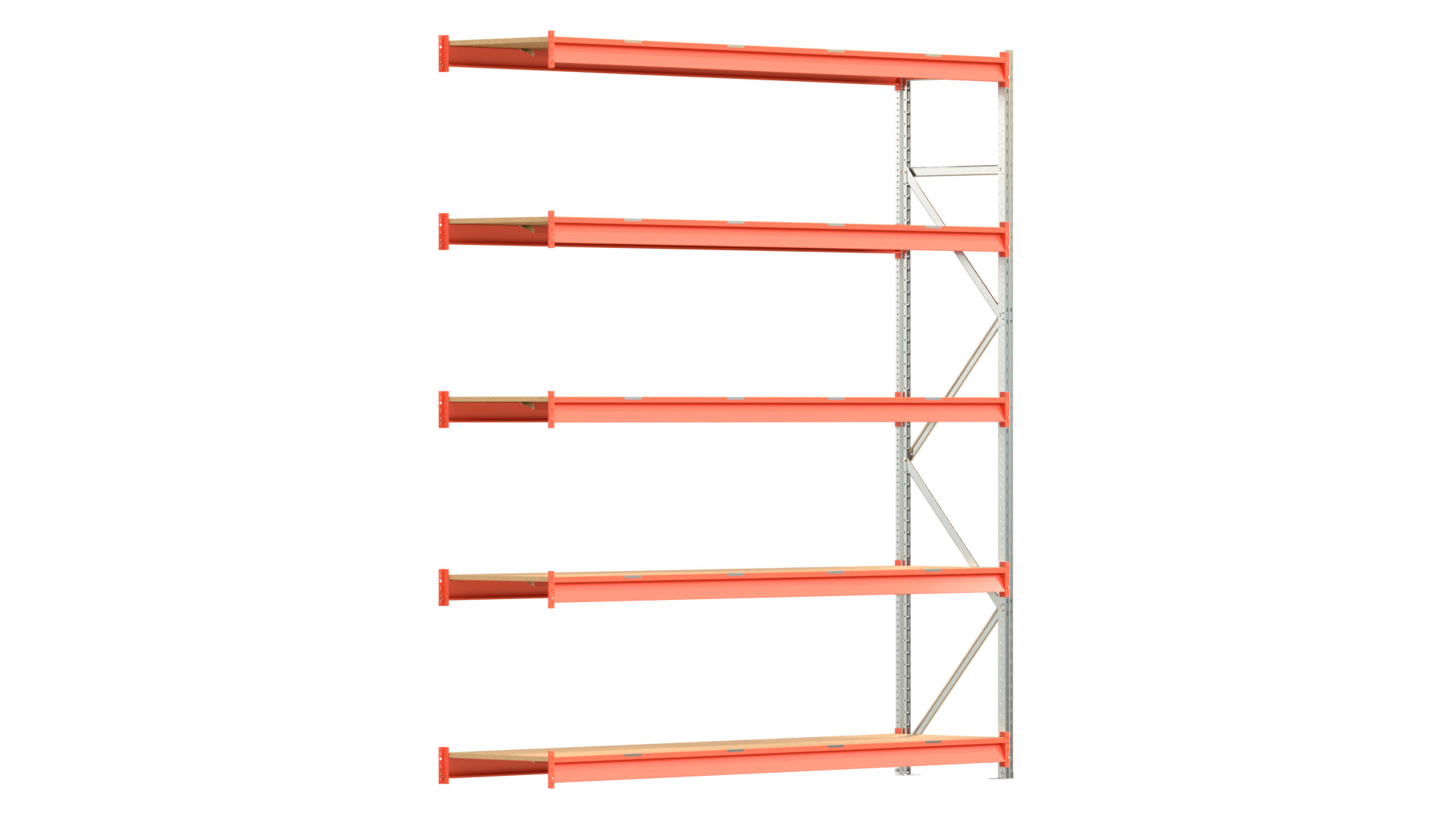 Weitspannregal EMMA - Höhe: 300 cm - Fachbreite: 270 cm - Tiefe: 60 cm - Anbaufeld