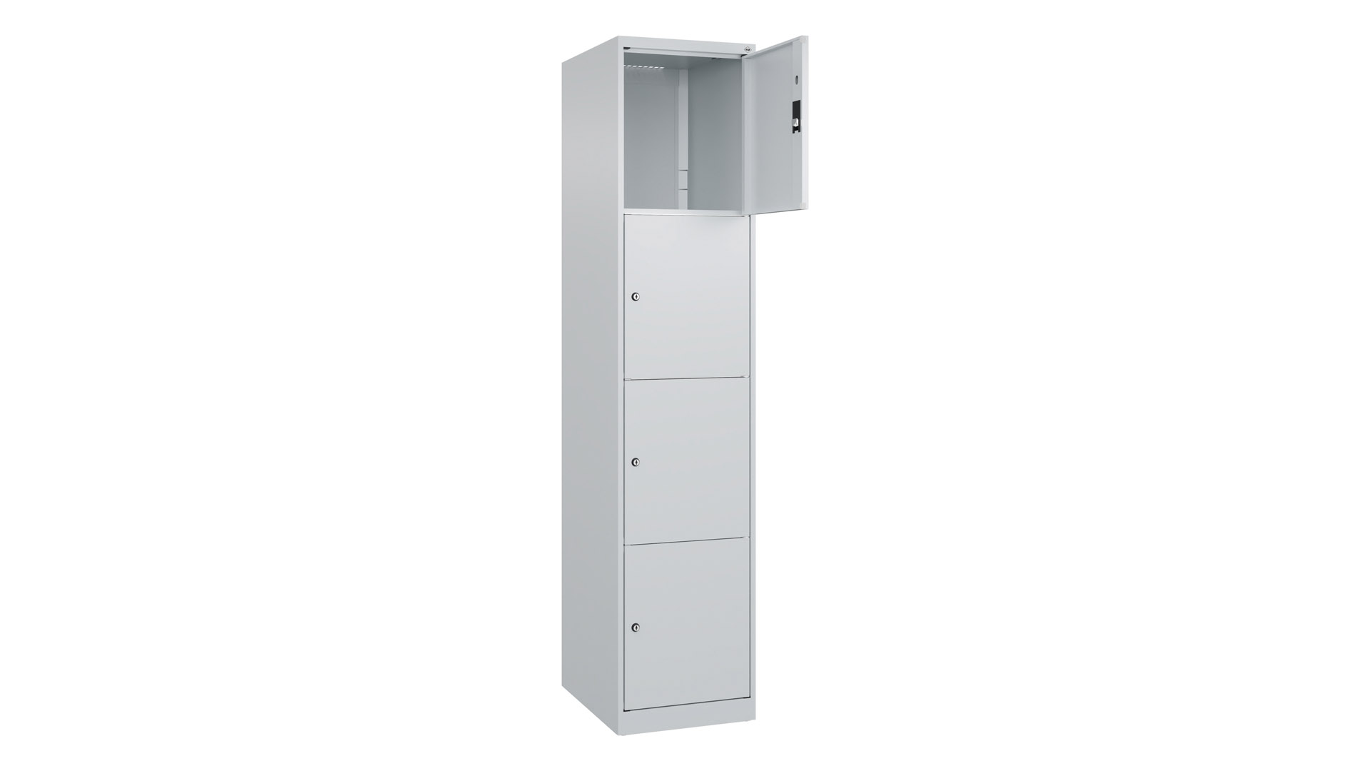 Fächerschrank, Breite 40 cm, Höhe 185 cm, Tiefe 50 cm, 4 Fächer