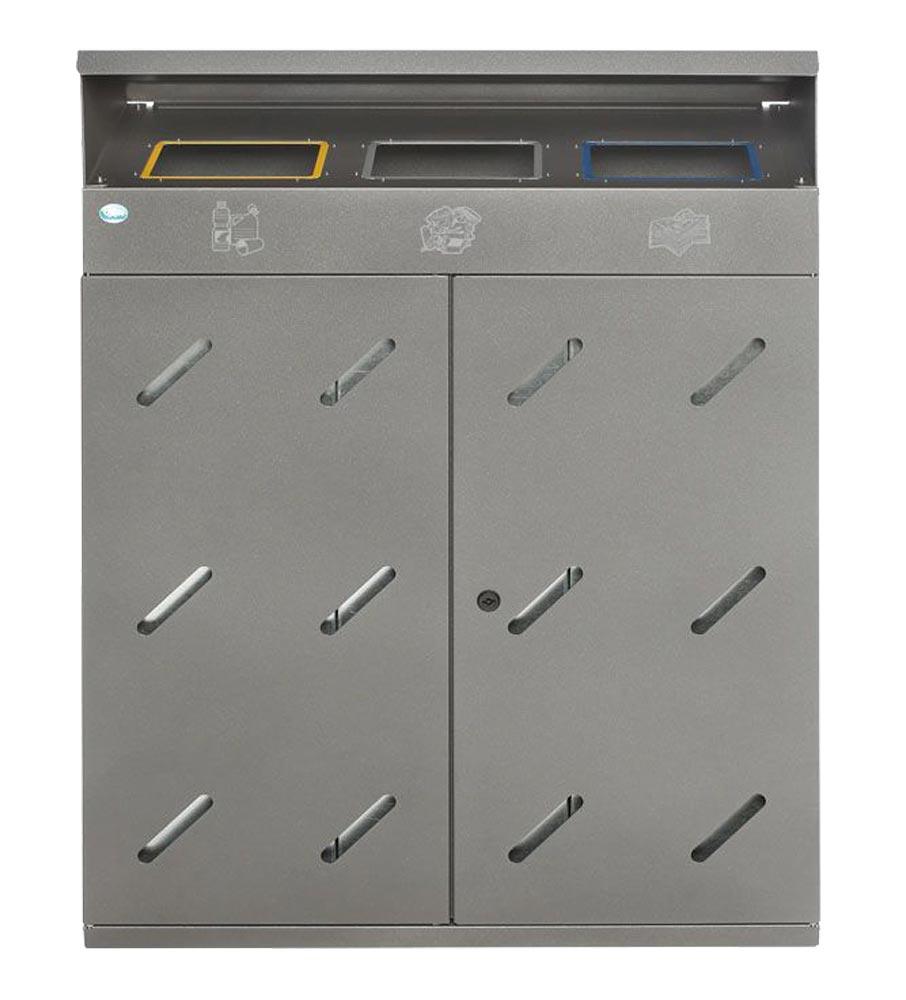 Wertstoffsammler aus verzinktem Stahl