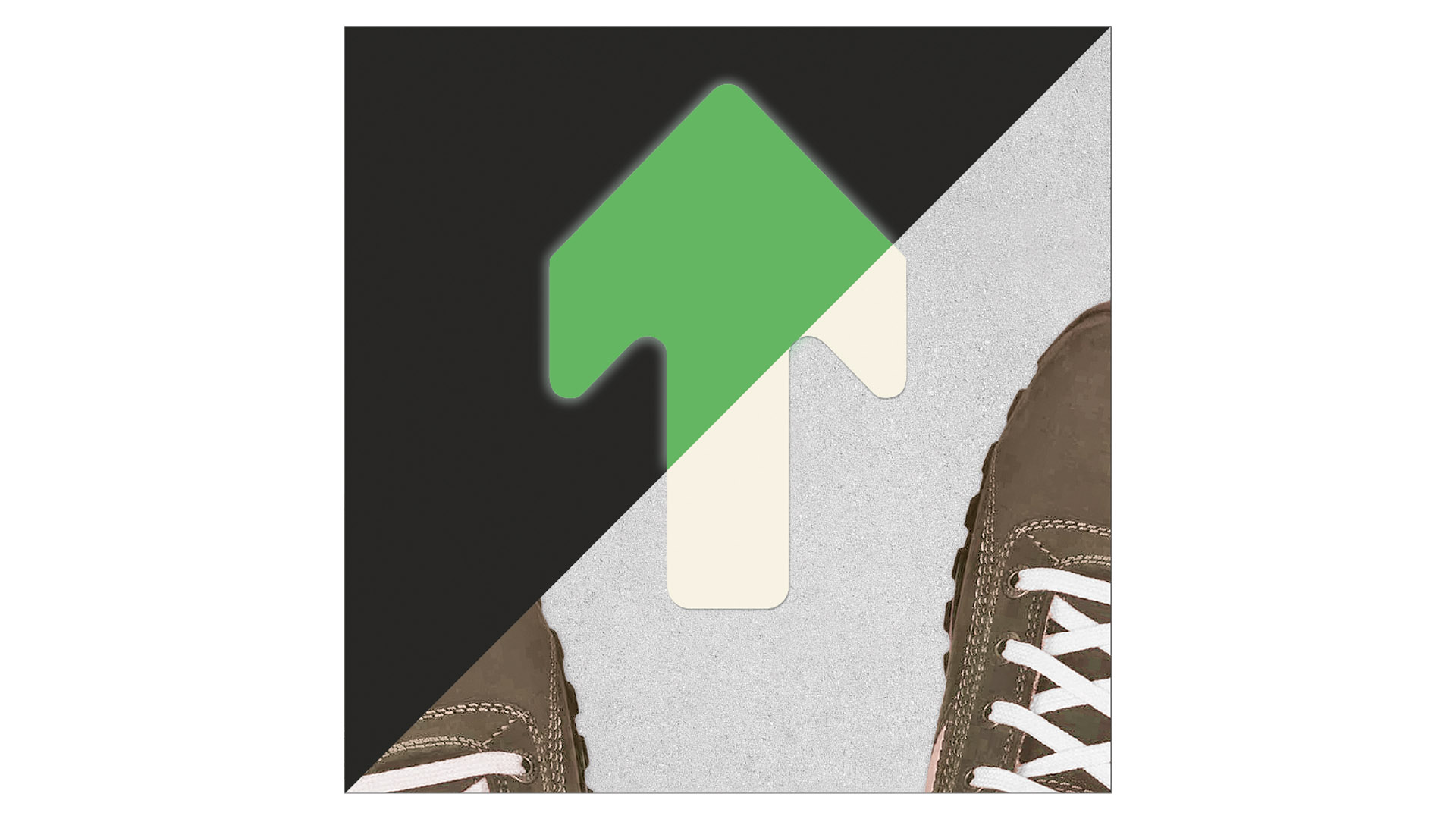 Bodenmarkierungspfeil