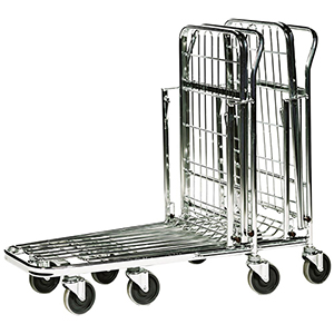 Einkaufswagen verzinkt, 2 Gitterböden, BxTxH 860x530x1010 mm, Traglast 300 kg