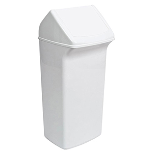 Abfallbehälter mit schwenkbarer Einwurfklappe im Deckel