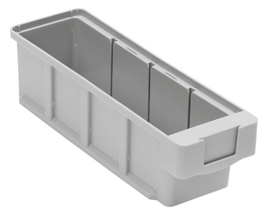 Regalkasten, PP, BxTxH 152x300x83 mm, Farbe grau, VE 10 Stück