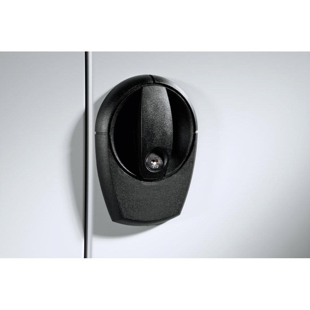 Flügeltürenschrank, 4 Böden verz., BxTxH 935x400x1950 mm, RAL 7035/7016