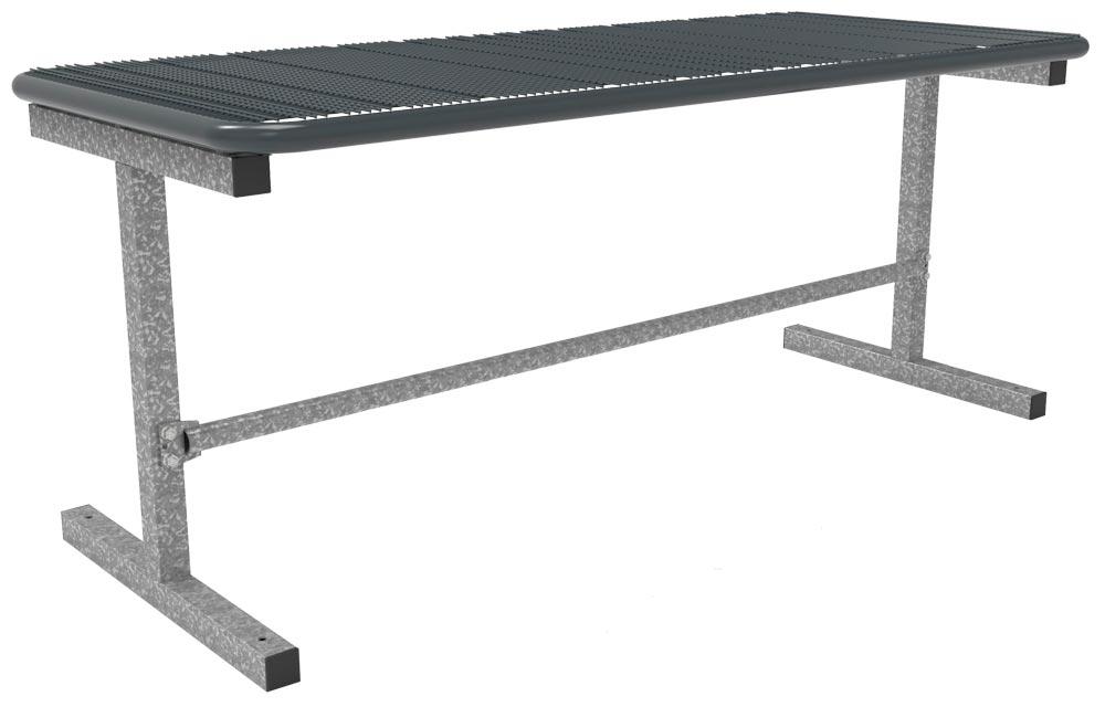 Tisch mit Drahtgitterplatte