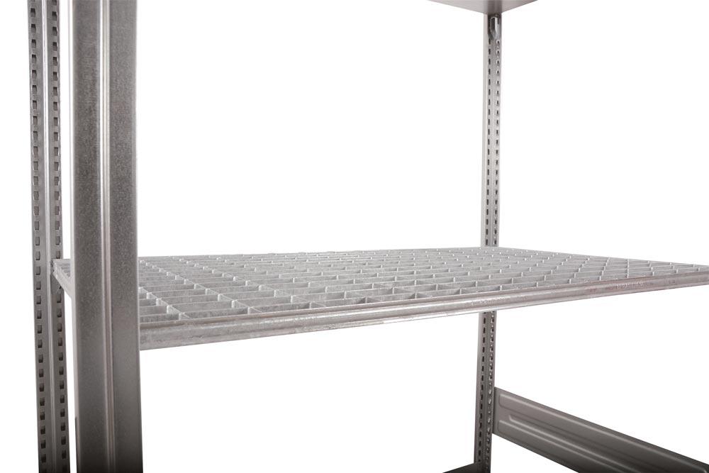 Zusätzliche Gitterrost-Lagerebene für Regal BxT 1060x635 mm