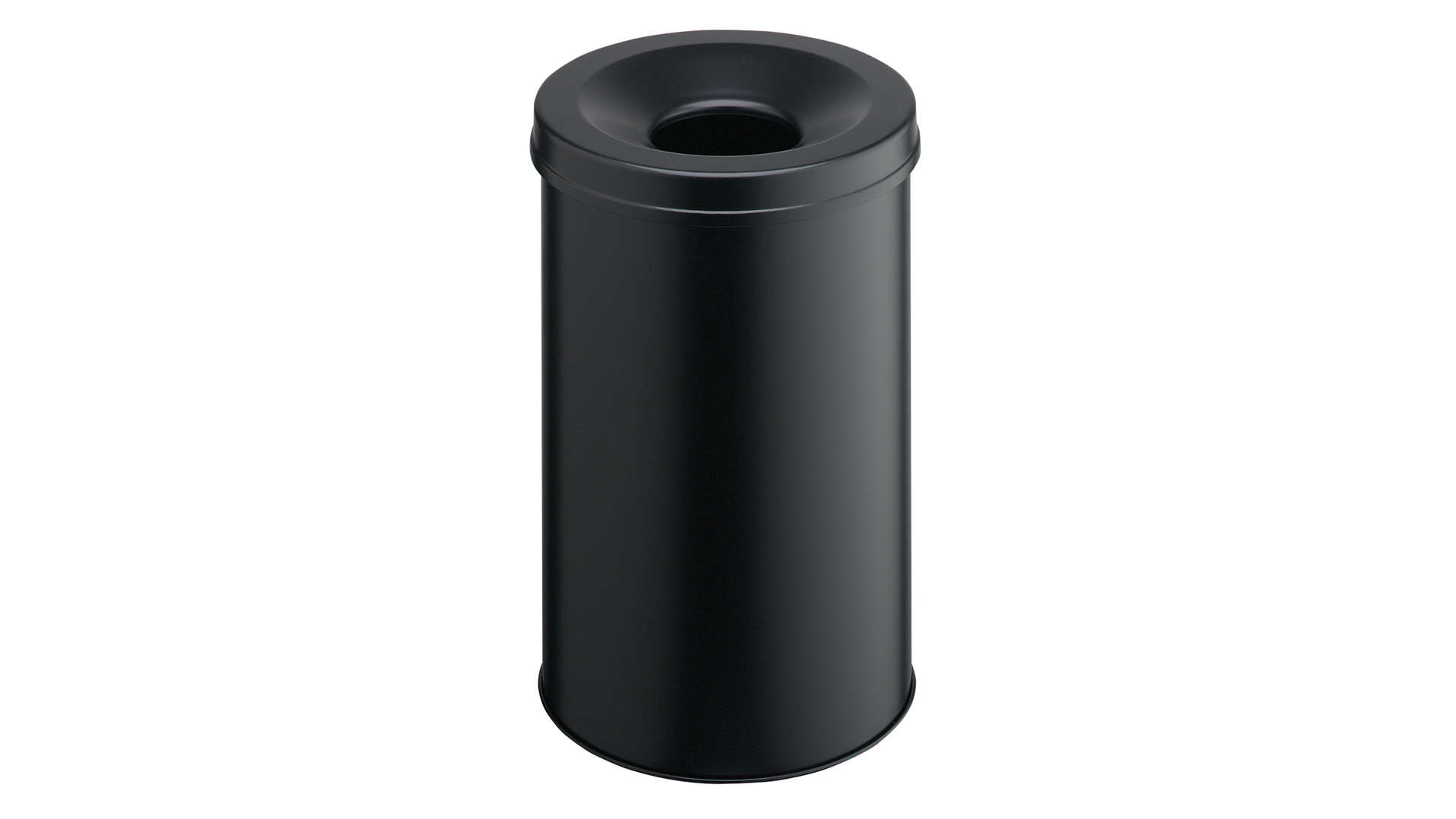 Sicherheitspapierkorb, selbstlöschend, Volumen 30 l, Durchm.xH 315x492 mm, schwarz