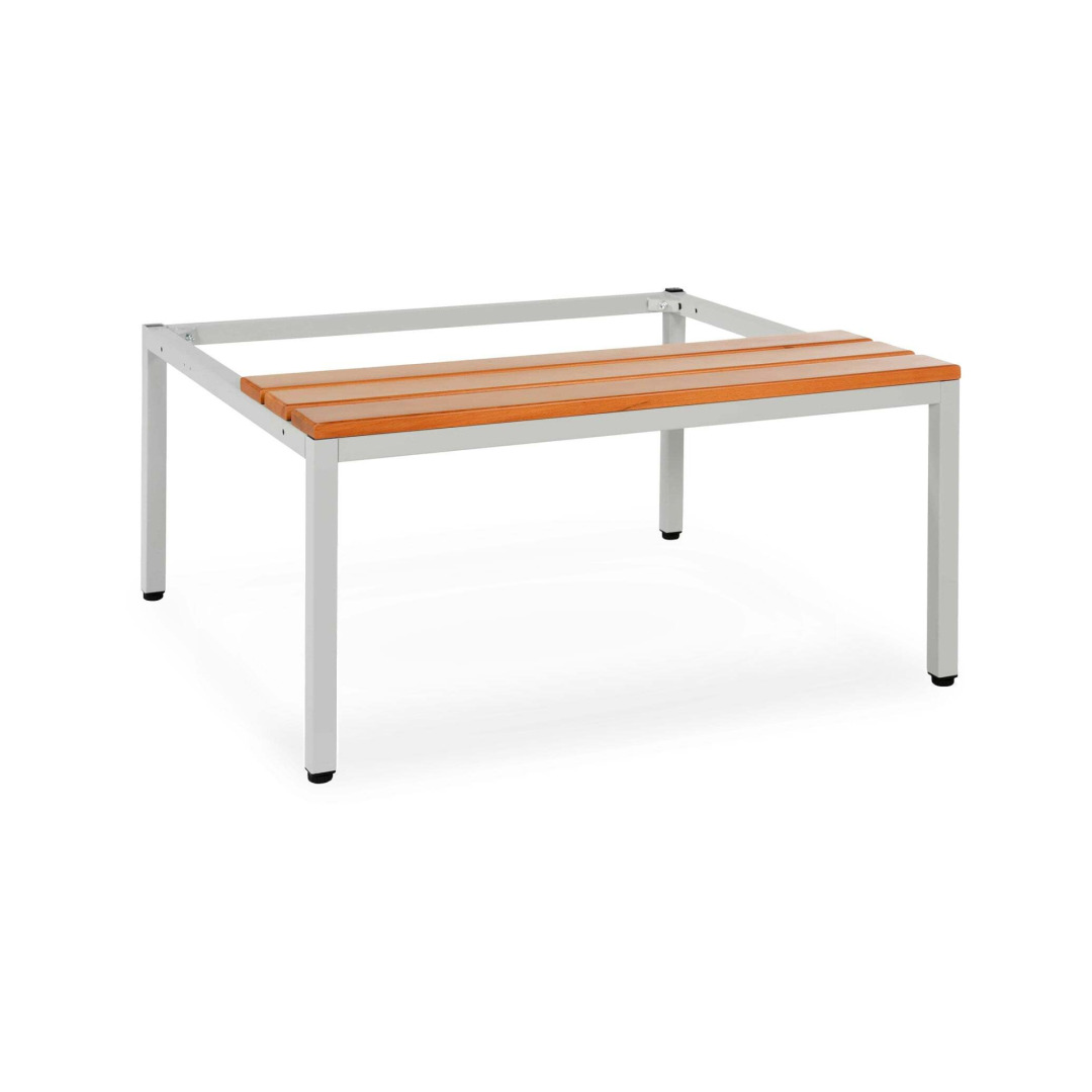 Design-Untergestell aus Stahl, Breite 80 cm, ohne Schuhrost