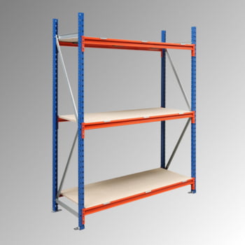 Weitspannregal EMMA - Breite: 225 cm - Tiefe: 60 cm - Höhe: 200 cm - 3 Böden - Anbaufeld