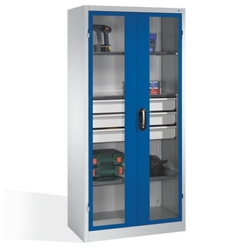 C+P Großraum Werkzeugschrank mit Sichtfenstertüren