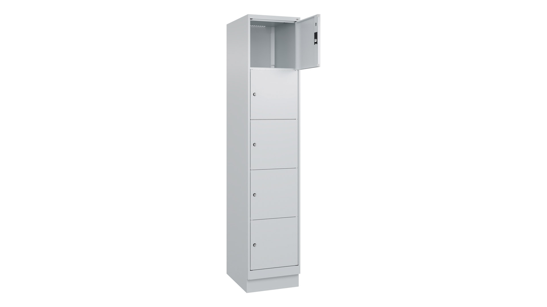 Fächerschrank, Breite 40 cm, Höhe 195 cm, Tiefe 50 cm, 5 Fächer