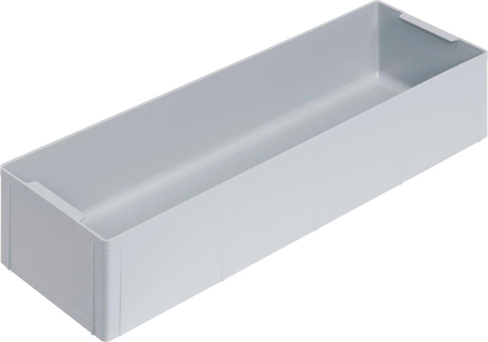 Einsatzbehälter für Euronormbehälter, BxTxH 550x174x110 mm, Farbe grau