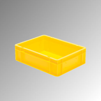 Eurobox - Eurokasten - Volumen 10 l - Boden und Wände geschlossen - 120 x 300 x 400 mm (HxBxT) - VE 4 Stk. - GRAU  (Beispielabbildung in gelb)