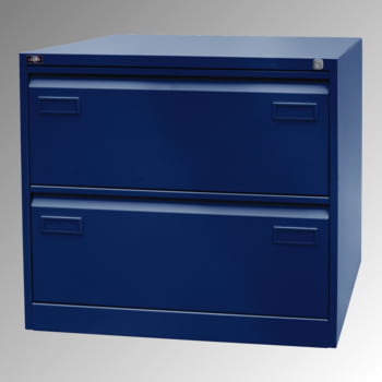 Bisley Light Hängeregisterschrank - 2 Schubladen - doppelbahnig - Farbe blau