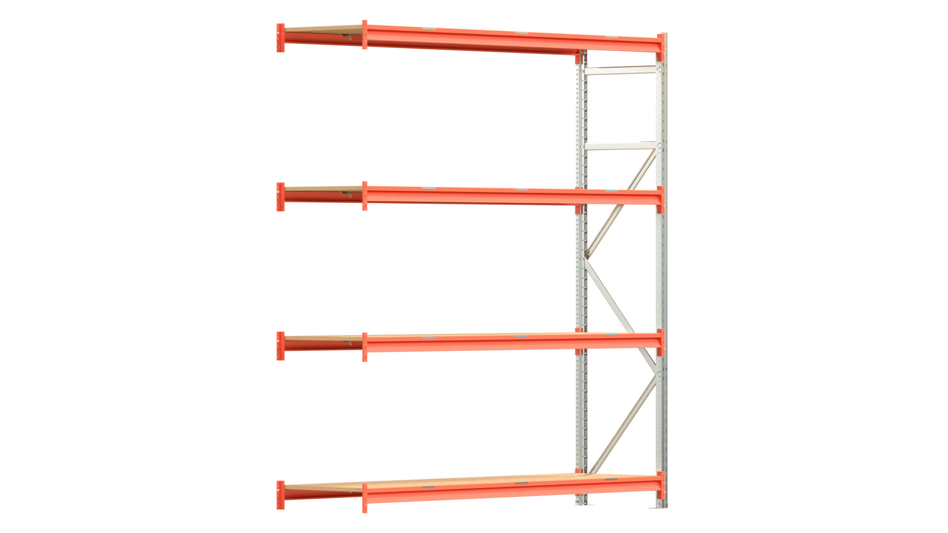 Weitspannregal EMMA - Höhe: 250 cm - Fachbreite: 225 cm - Tiefe: 60 cm - Anbaufeld