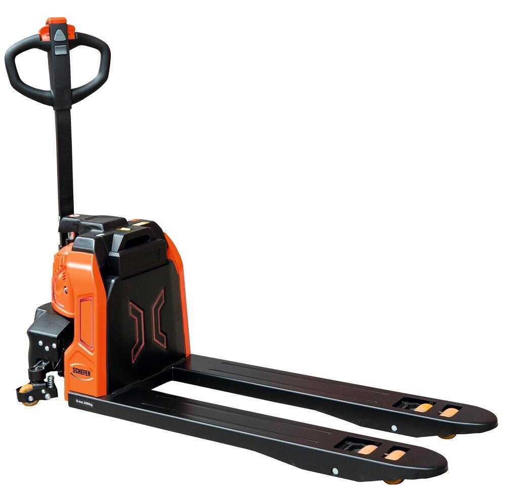 E-Gabelhubwagen - 1500 kg - rot / schwarz