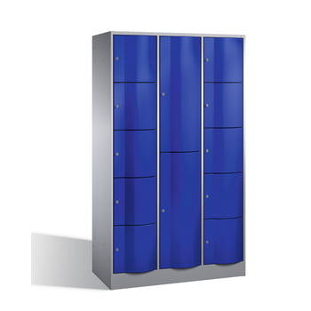 Schließfachschrank, Breite 115 cm, Höhe 195 cm, Tiefe 54 cm, 12 Fächer