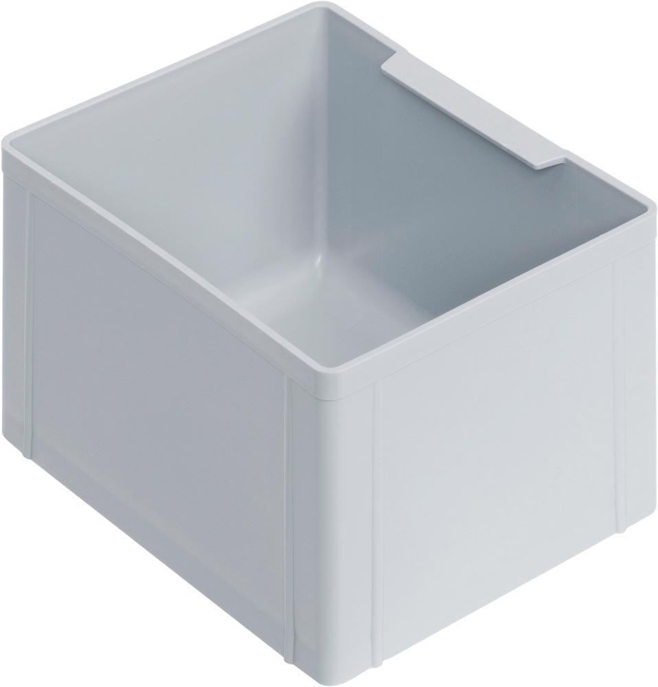 Einsatzbehälter für Euronormbehälter, LxBxH 137x174x110 mm, Farbe grau