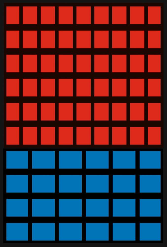 Kleinteileregal, Wandregal mit Sichtlagerkästen