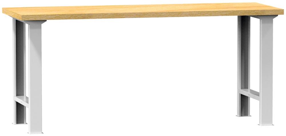 Werkbank, BxTxH 2000x700x880 mm, 2  Füsse, Traglast  800 kg, RAL 7035