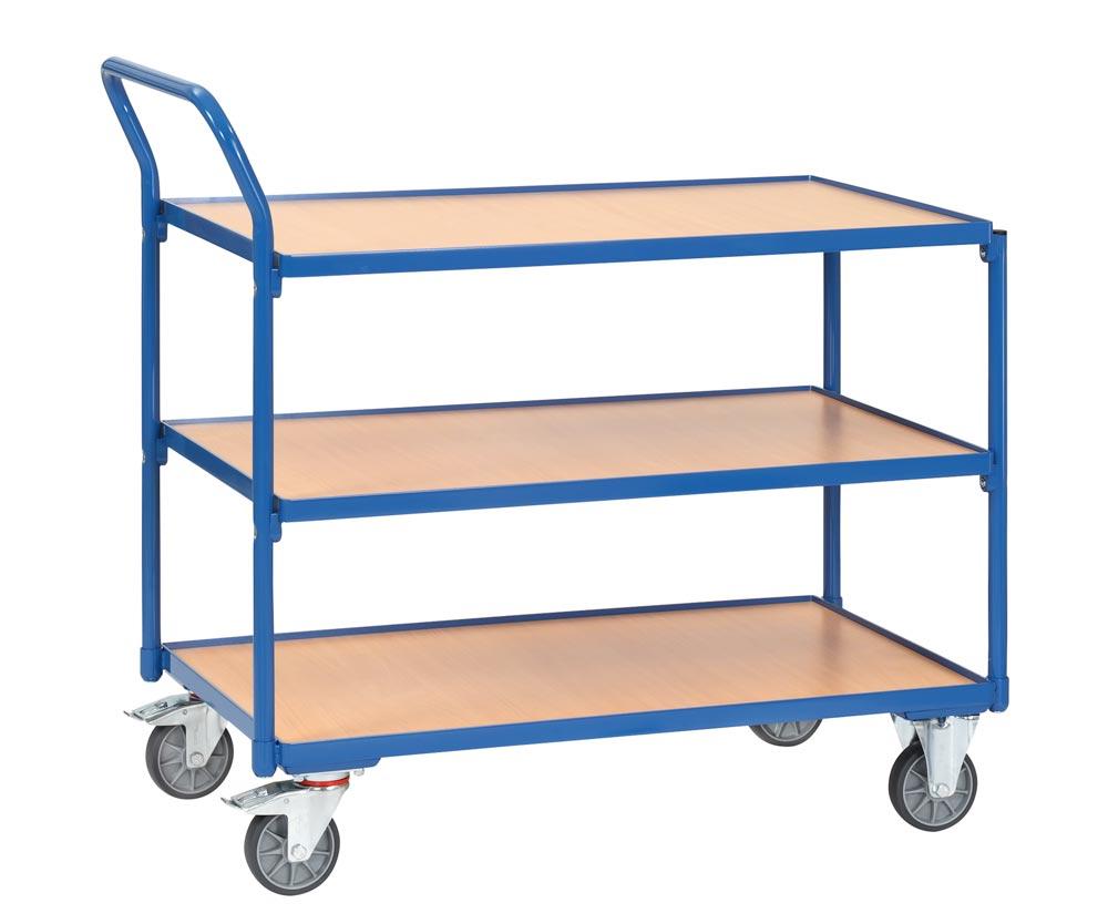 Tischwagen mit senkrechtem Schiebegriff