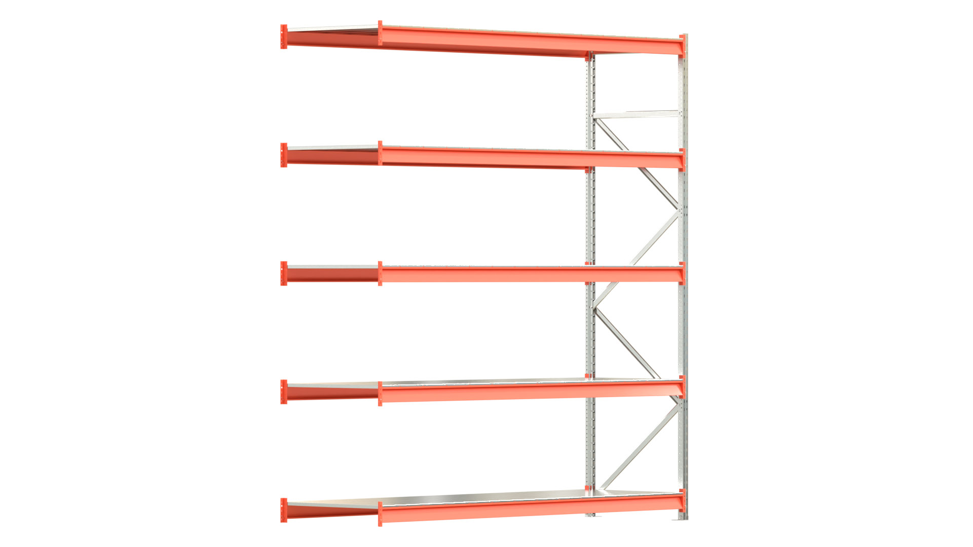 Weitspannregal EMMA - Höhe: 300 cm - Fachbreite: 270 cm - Tiefe: 80 cm - Anbaufeld