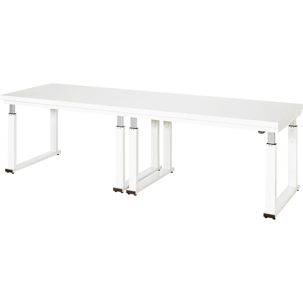 Elektrisch höhenverstellbarer Arbeitstisch, Breite 300 cm, Tiefe 90 cm, Höhe 114 cm,  Schublade(n), Platte: Hartlaminat