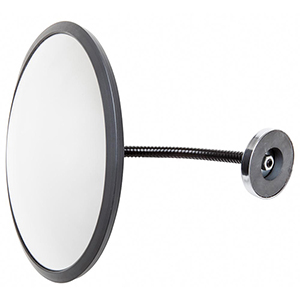 Industriespiegel, Beobachtungsspiegel aus Acrylglas, Durchm. 450 mm, Schwanenhals-Halterung 200 mm, inkl. Magnetfuß