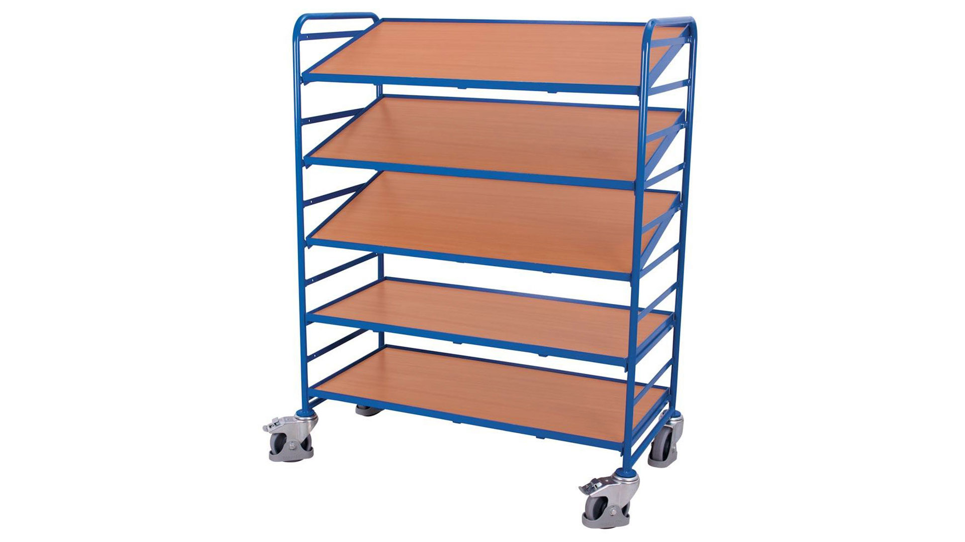 Eurokastenwagen für 15 Eurokästen - Ladefläche 1.240 x 610 mm - Traglast 250 kg - enzianblau