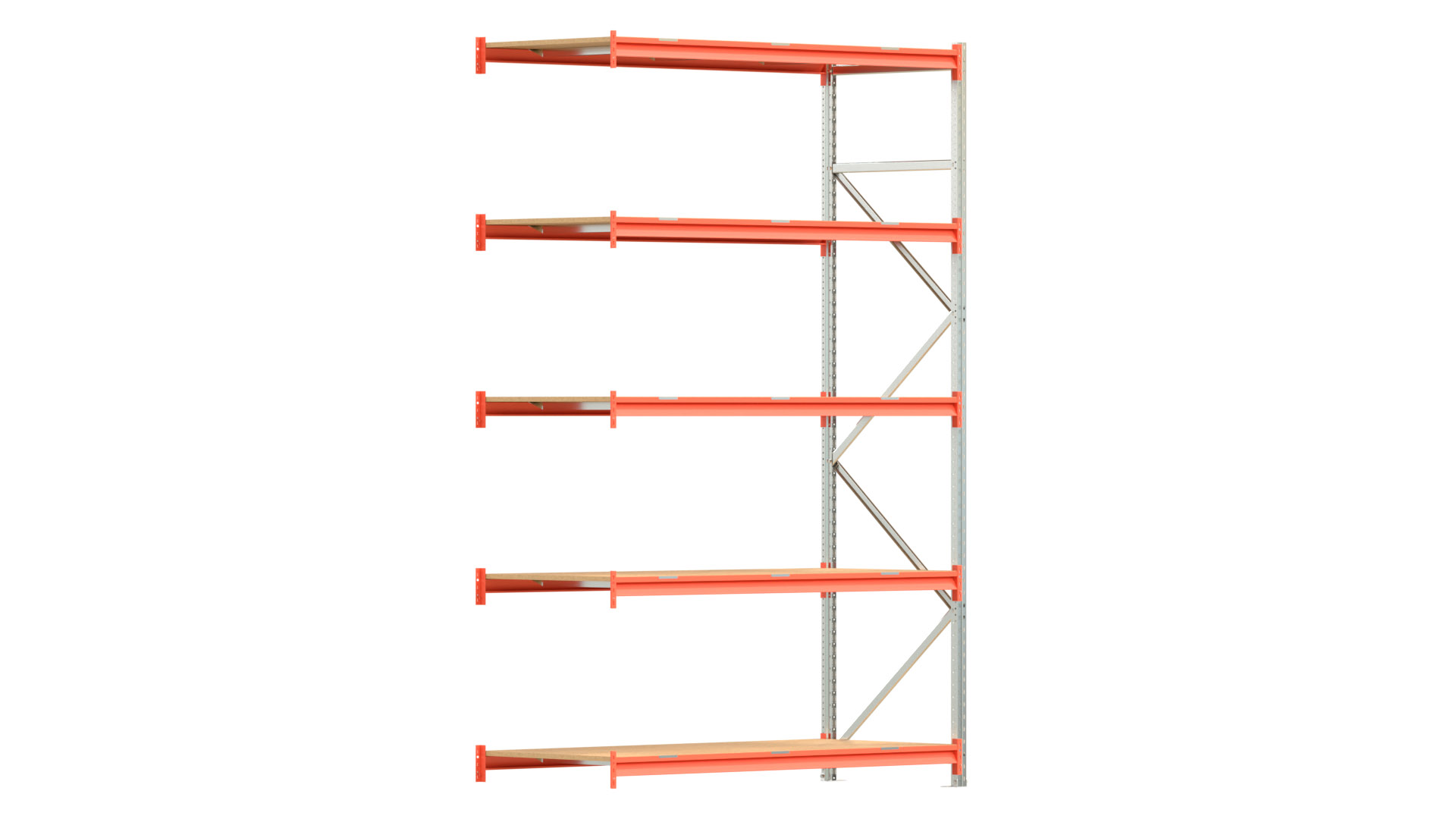 Weitspannregal EMMA - Höhe: 300 cm - Fachbreite: 185 cm - Tiefe: 80 cm - Anbaufeld