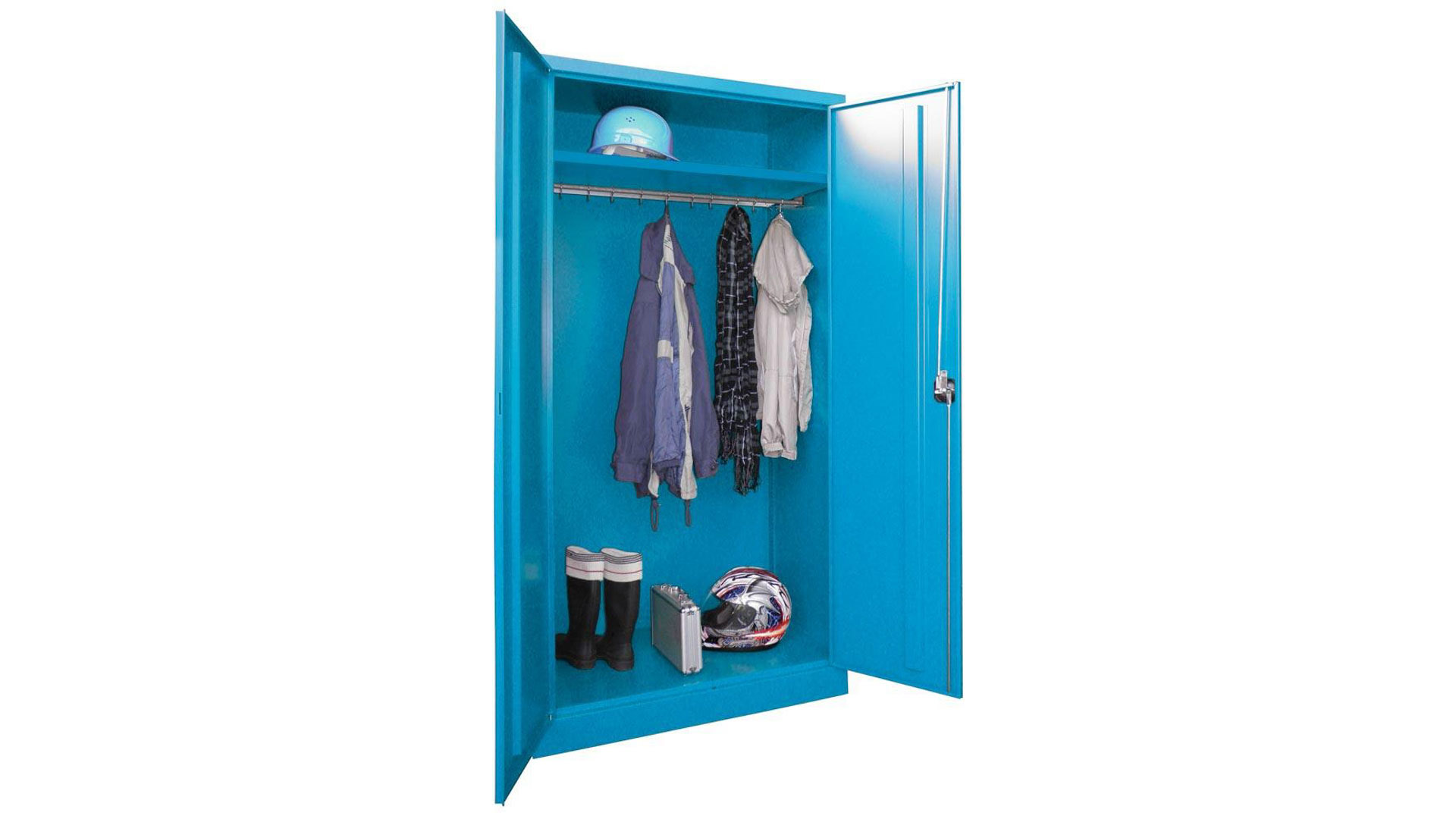 Spind - Garderobenschrank, Breite 100 cm, Höhe 195 cm, Tiefe 50 cm, 1 Abteil(e)