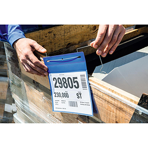 Drahtbügeltasche A5 quer, BxH 210x148 mm, mit verzinktem, flexibler Draht zur leichten und sicheren Fixierung, VE 50 Stück