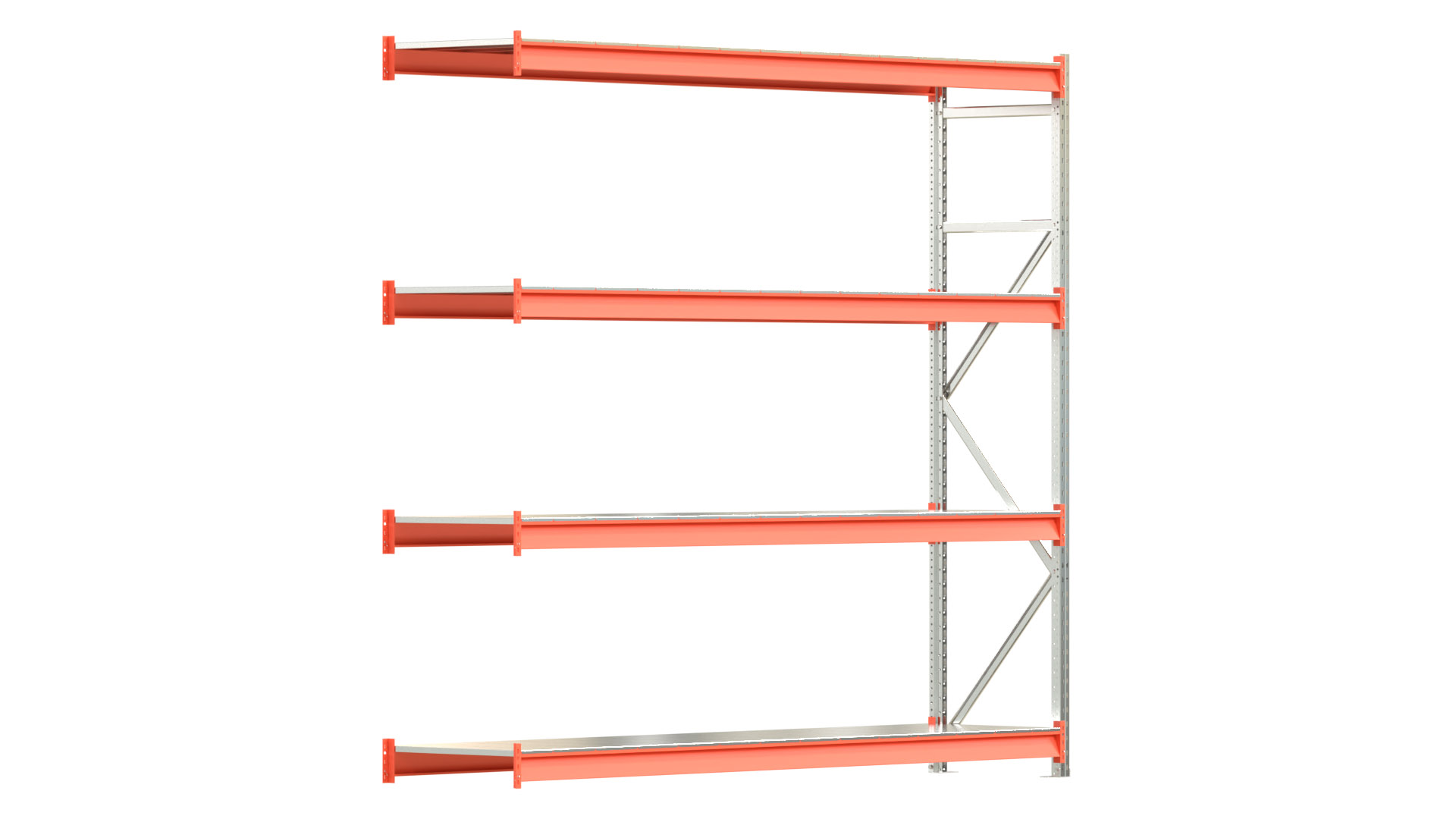 Weitspannregal EMMA - Höhe: 250 cm - Fachbreite: 270 cm - Tiefe: 60 cm - Anbaufeld