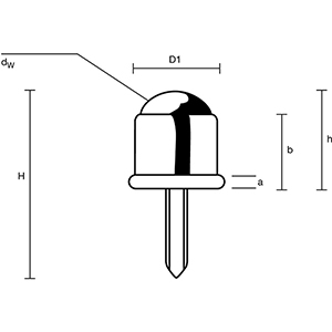 Kugelrolle mit Gewindestift, Kugeldurchm. 16 mm, Traglast 12 kg, Stahlkugel, Gehäuse verzinkt, MINDESTABNAHME 10 Stück
