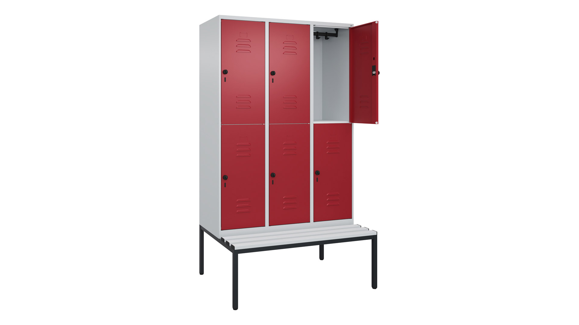 Fächerschrank, Breite 120 cm, Höhe 212 cm, Tiefe 50 cm,  Fächer