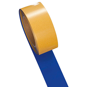 Bodenmarkierband, PVC, staplergeeignet, Rollenbreite 50 mm, Rollenlänge 25 m, Farbe blau, Antirutsch-Oberfläche R10