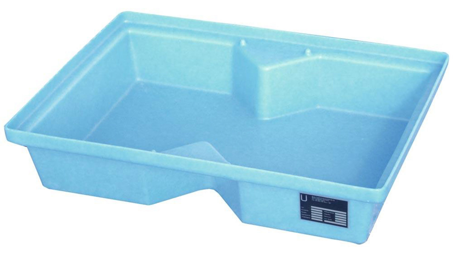 Polyethylen-Kleingebindewanne (PE) für Paletten - 800 x 600 mm - 40 l Volumen