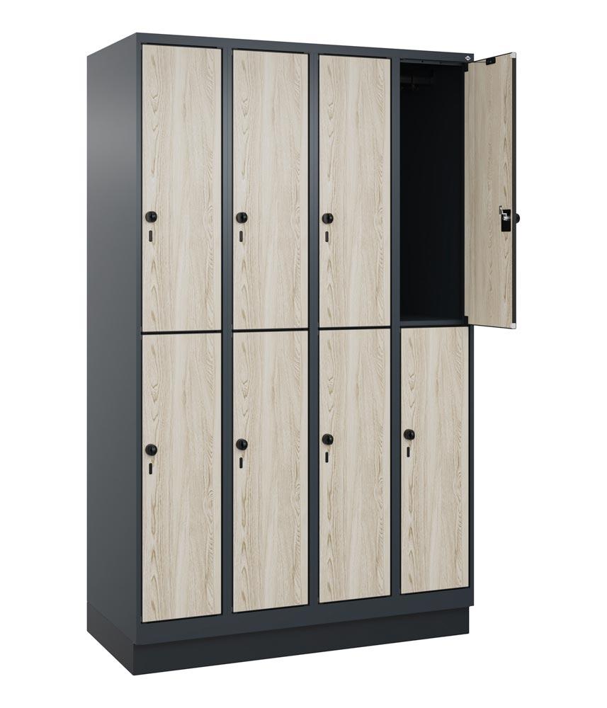 Fächerschrank, doppelstöckig