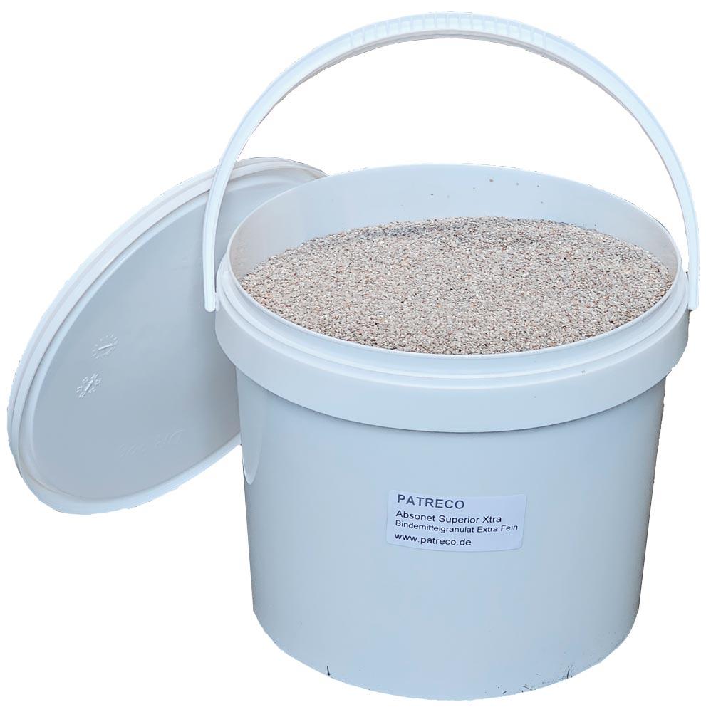 Bindemittel-Granulat, Körnung 0,3-0,9 mm, Eimer 10 l, Aufnahmevol. 10,5 l, geeignet für Öl und Chemikalien