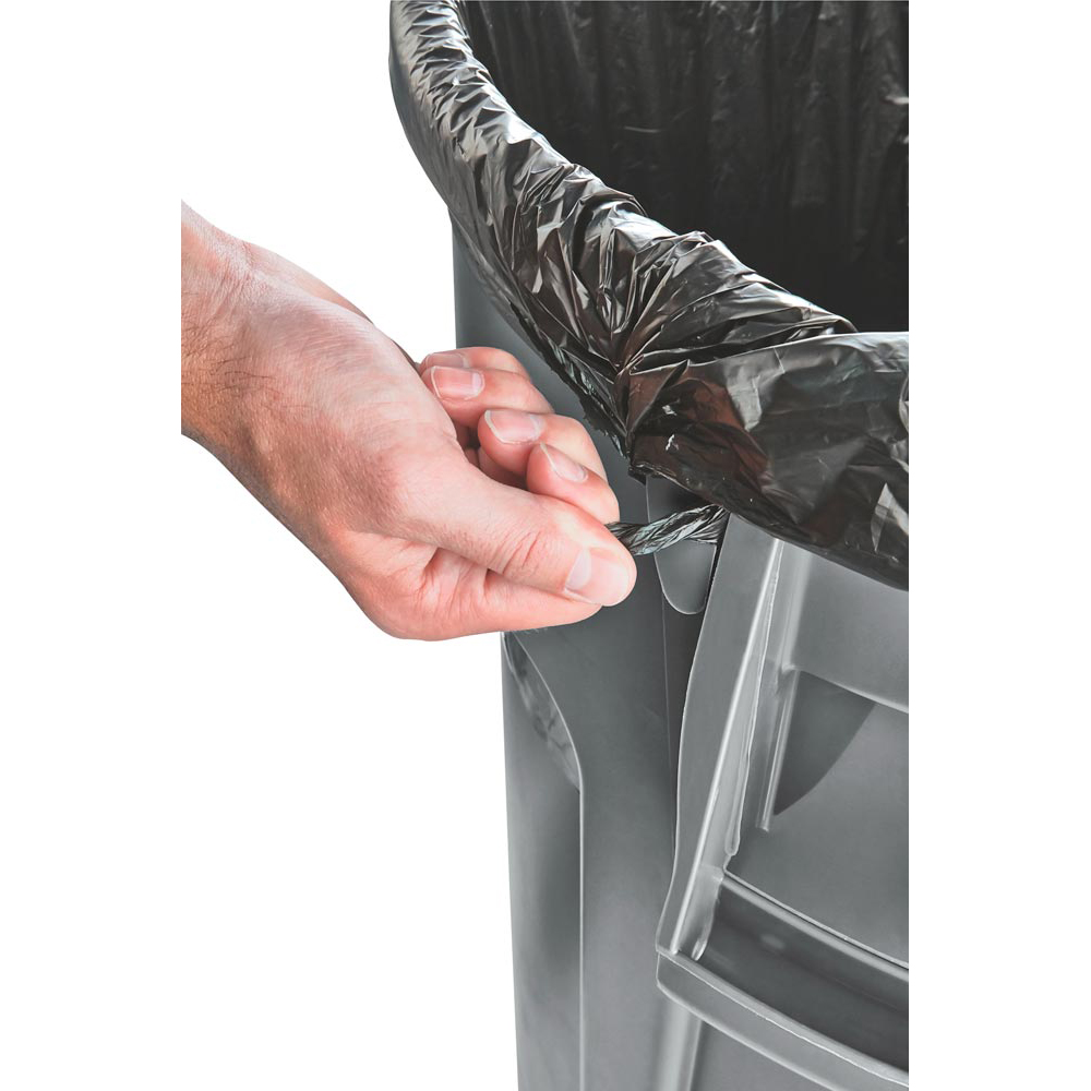 Kunststofftonne, PE, Vol. 166,5 l, Durchm.x Höhe 610x800 mm, weiß