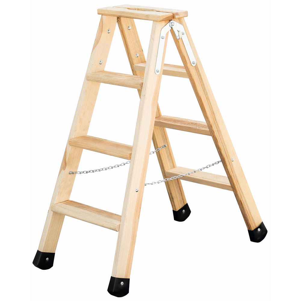Stufen-Stehleiter Holz